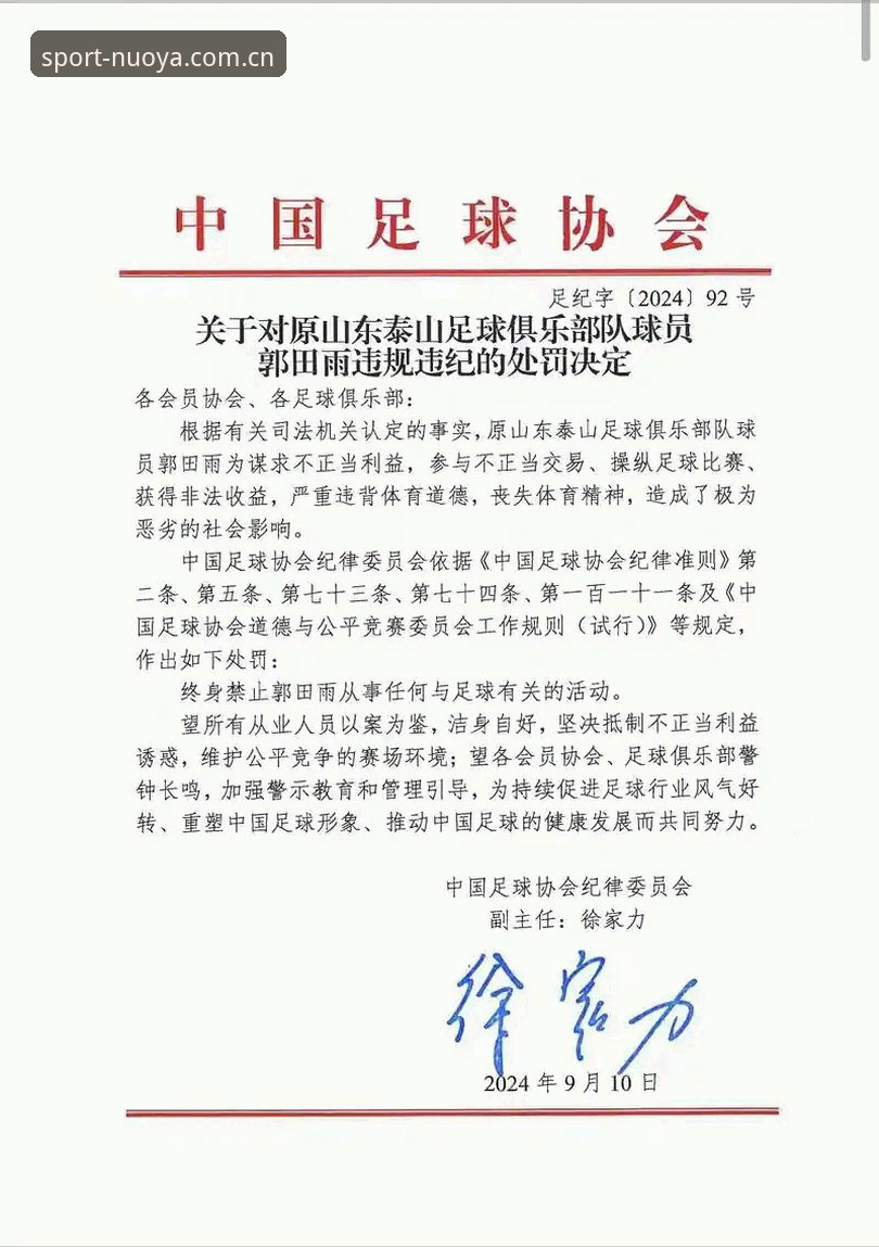 诺亚体育app安全吗 足协第三批禁足名单详解——65人受罚,终身禁赛17人